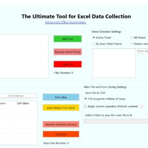 Ultimate tool for Excel Data Collection